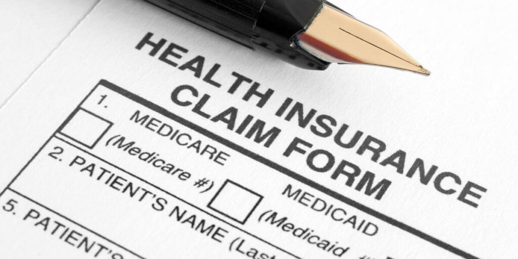Health insurance claims form.